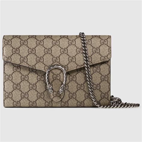 Gucci กระเป๋าสตางค์ Dionysus GG chain wallet